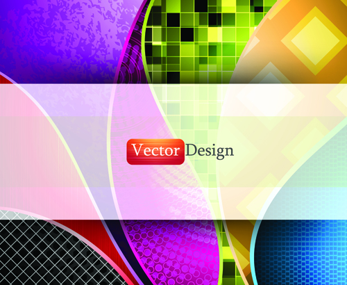 Set of abstract Mosaic vector backgrounds 04 mosaic abstract   