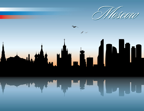 Famous cities silhouette creative vector 03 silhouette famous creative cities   