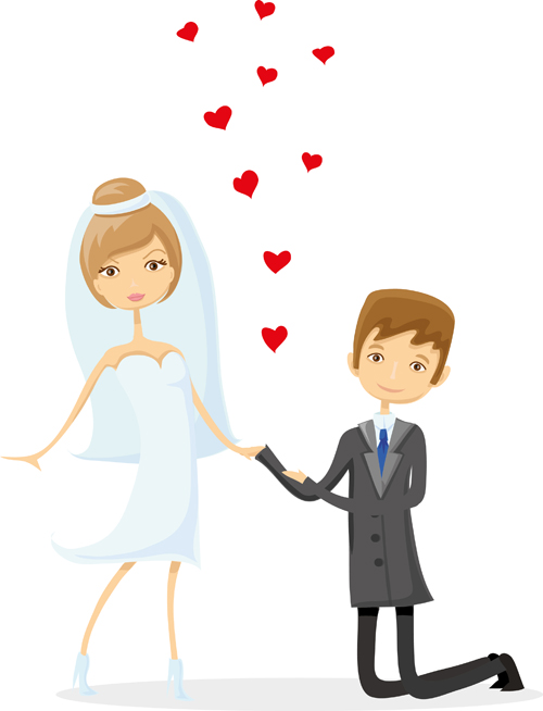 Romantic bride and groom design vector 02 romantic roman groom bride   
