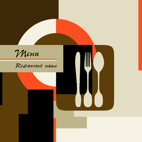 Restaurant menu background vector set 04 restaurant menu   