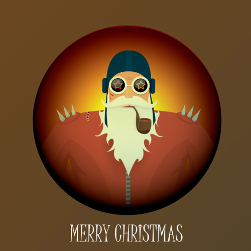 Funny santa claus vector design material 15 santa material funny design Claus   