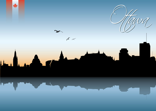 Famous cities silhouette creative vector 04 silhouette famous creative cities   
