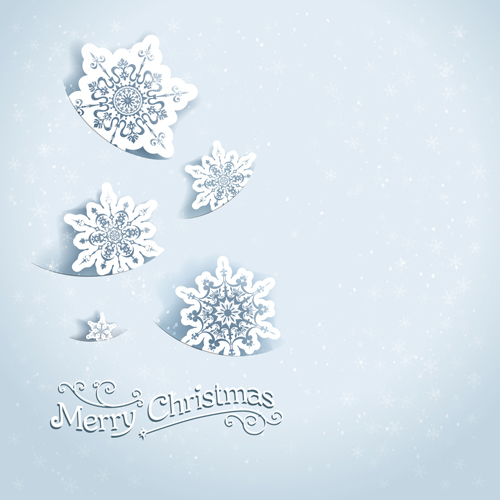Beautiful snowflakes christmas backgrounds vector 03 snowflakes snowflake christmas backgrounds background   