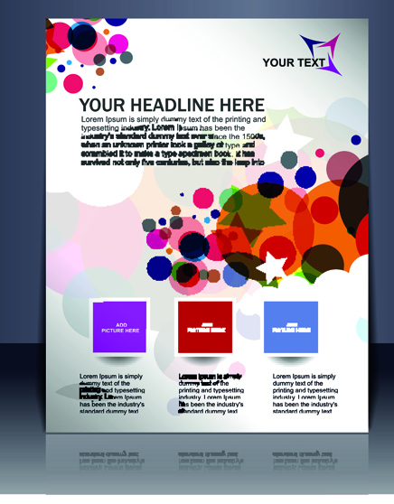 Elements of Poster and magazine cover design vector 03 poster magazine elements element cover   
