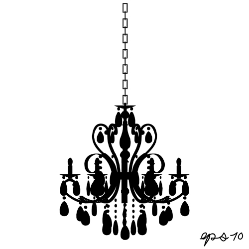 Ornate chandelier vector silhouette set 11 silhouette ornate chandelier   
