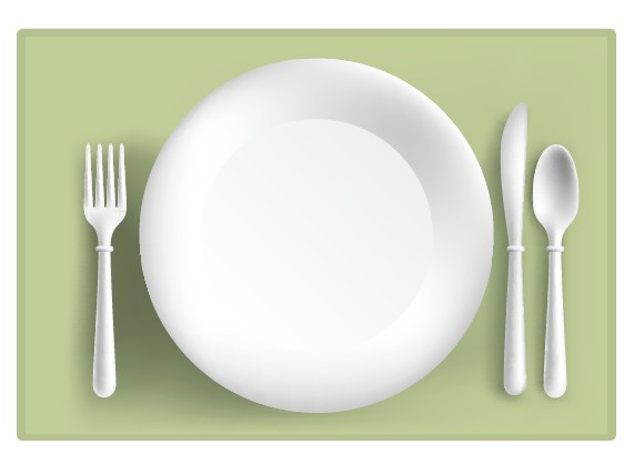 White Tableware design vector white Tableware   