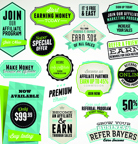 Business elements Stickers and labels vector 04 stickers sticker labels label elements element business   
