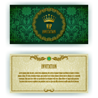 luxurious Vip invitation cards vector 04 vip luxurious invitation cards invitation card   