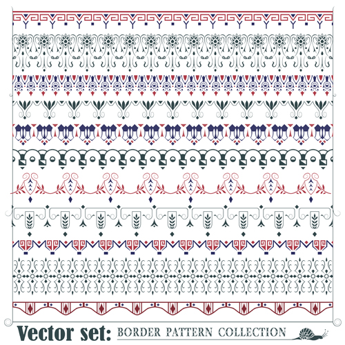 Borders ornaments pattern vector set 02 pattern vector pattern ornaments ornament borders border   