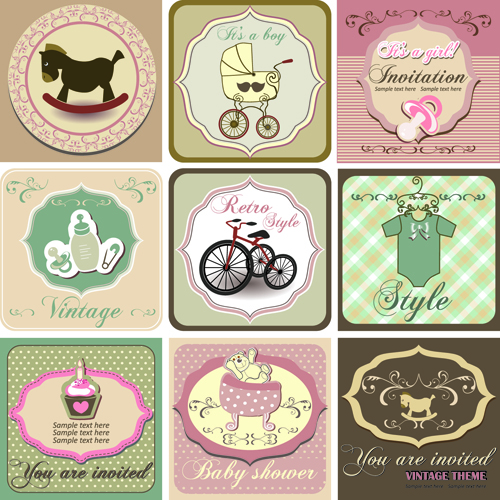 Common vintage labels vector set 09 vintage labels label common   