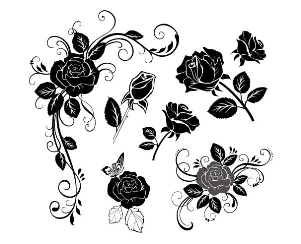 Hand draw Flower vector 02 vector graphics Raster to Vector graphics GIMP design CorelDRAW CAD and CAM business   