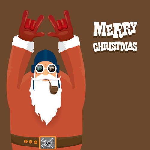 Funny santa claus vector design material 10 santa material funny design Claus   