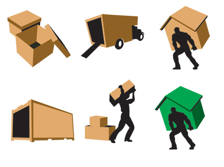 3D Movers Icon Set movers icon   