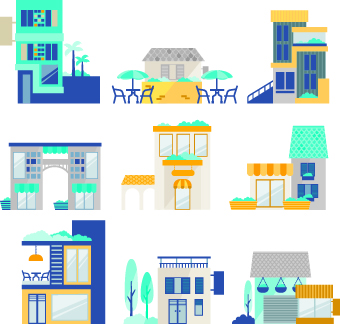 Cartoon city vector illustration 02 vector illustration illustration city cartoon   