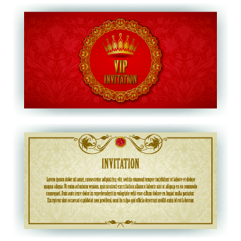 luxurious Vip invitation cards vector 05 vip luxurious invitation cards invitation cards card   