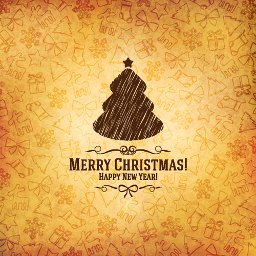 Set different of 2014 christmas vector background 08 Vector Background christmas background 2014   