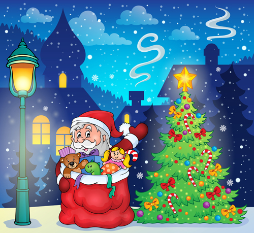 Santa claus cartoon cute vector 05 santa claus cute cartoon   