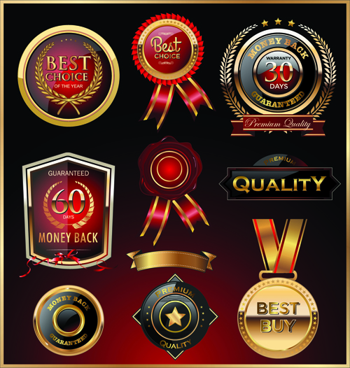 Glass textured quality labels with badge vector 01 textured quality labels label glass texture badge   