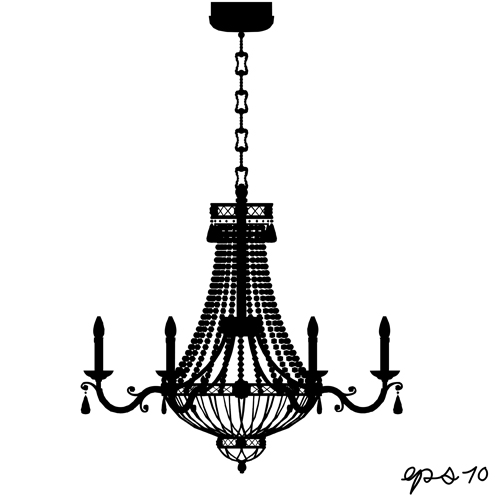 Ornate chandelier vector silhouette set 12 silhouette ornate chandelier   