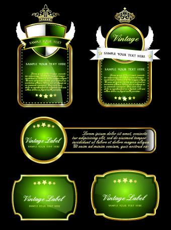 Royal luxury labels vector graphics 05 vector graphics royal luxury labels label   