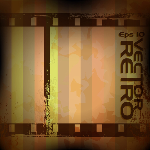 Set of retro Grunge background vector 04 Retro font grunge   