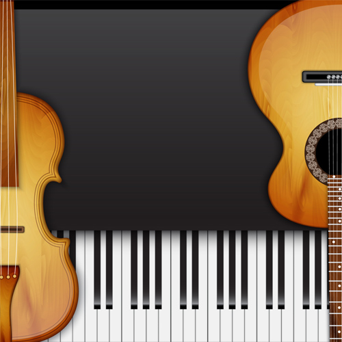 Modern musical Instruments backgrounds vector 04 musical instruments musical modern instrument background   