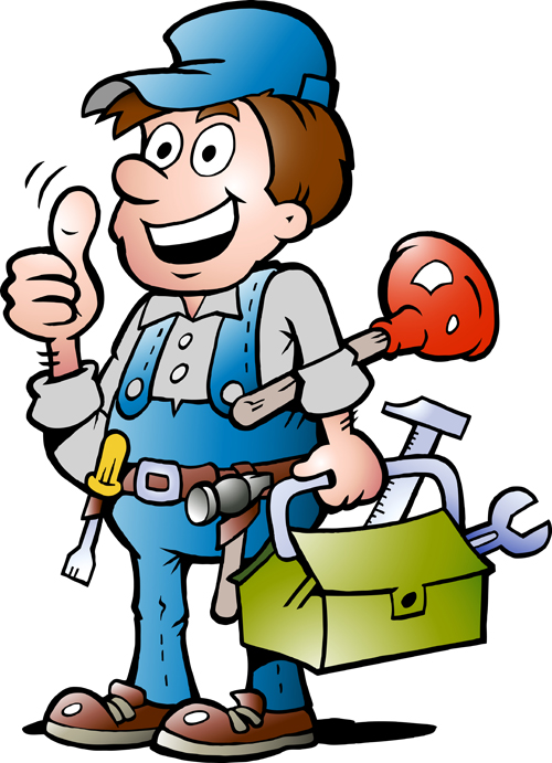 Funny cartoon builders vector illustration 08 illustration funny cartoon Builders   