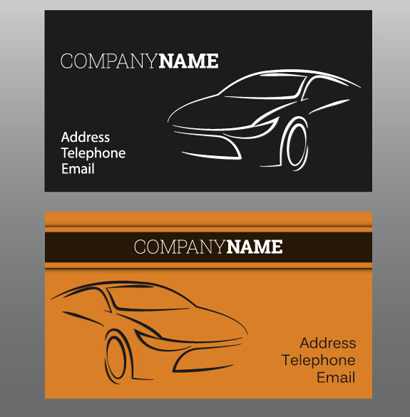 Creative car business cards vector 03 creative cards car business   