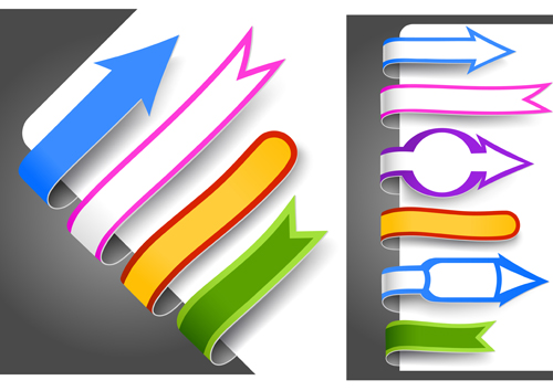 Creative paper bookmarks design vector paper creative bookmarks   