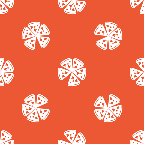 Creative pizza seamless pattern vector set 04 seamless pizza pattern creative   