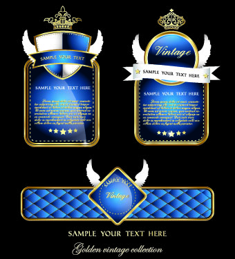 Royal luxury labels vector graphics 01 vector graphics vector graphic royal labels label   