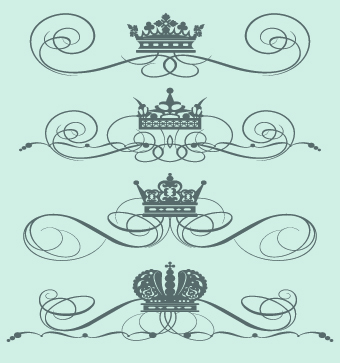 Royal crown decor vector 01 royal decor crown   