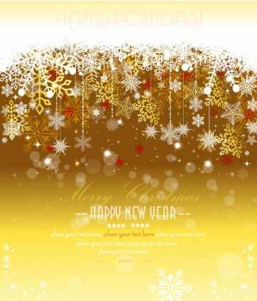 Golden snowflake xmas background vector xmas snowflake golden   