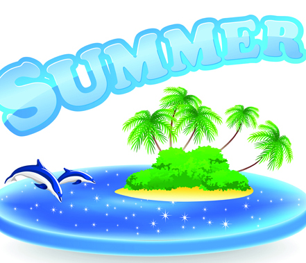 Summer Tourism illustration vector 05 tourism summer illustration   