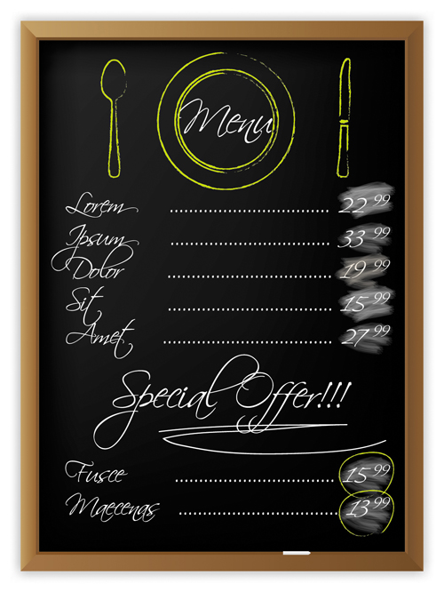 black Menu vector background 05 menu black   