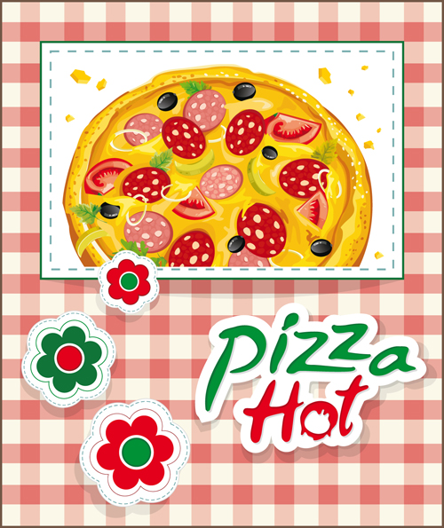 Vector pizza hot design poster 02 poster pizza hot   