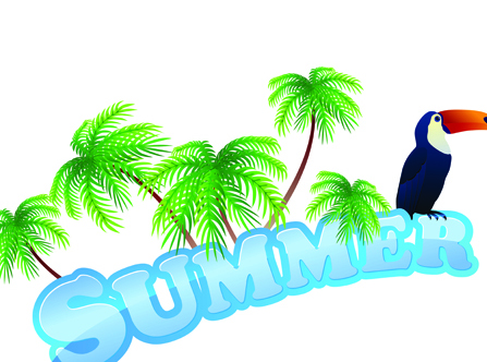Summer Tourism illustration vector 03 tourism summer illustration   
