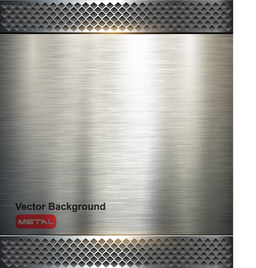Shiny metal background creative vector set 04 shiny metal creative background   