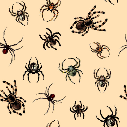 Vector spider seamless pattern design 02 spider seamless pattern design   