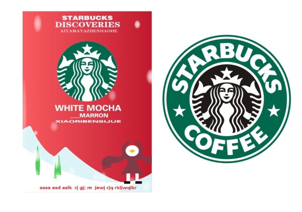 Starbucks poster with label vector Starbucks poster label   