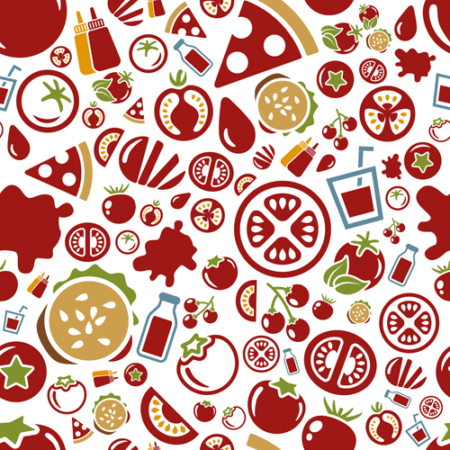 Creative pizza seamless pattern vector set 01 seamless pizza pattern creative   