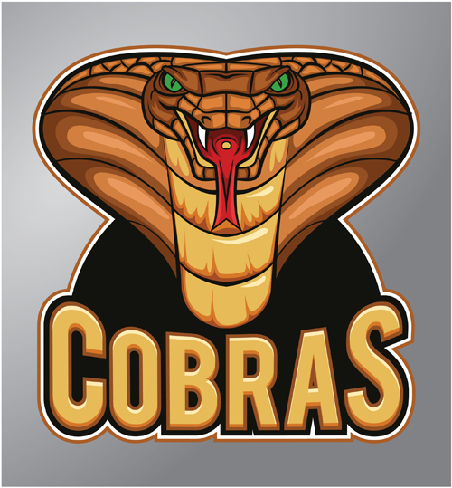 Vintage cobras logo vector material vintage logo Cobra   