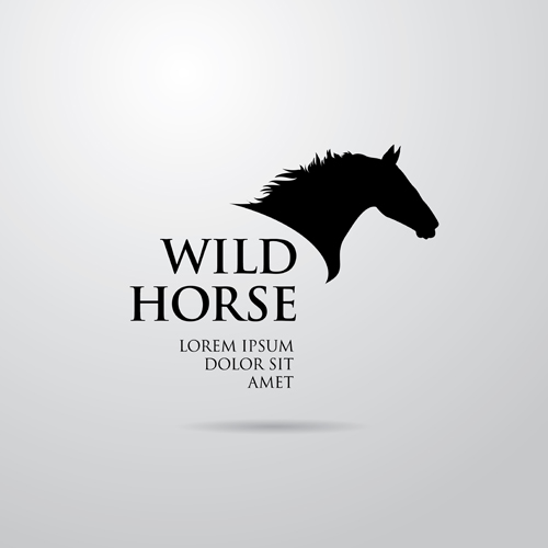 Creative Horse Logo Vector Design 06 logo horse creative   