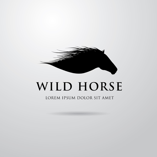 Creative Horse Logo Vector Design 03 logo horse creative   