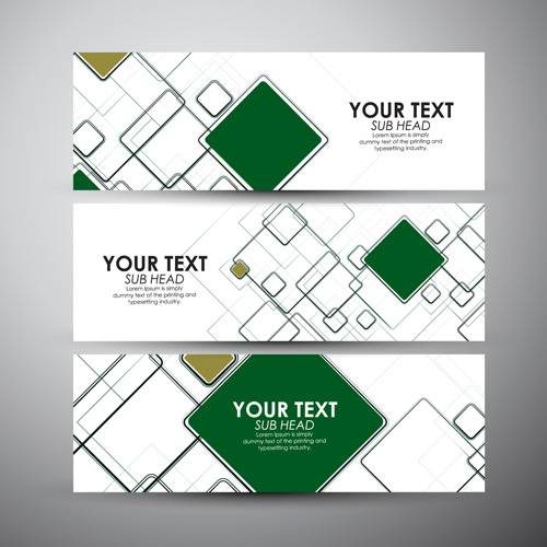 Modern business banners design set 09 modern business banners   