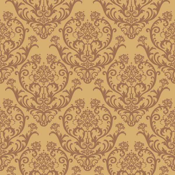 Set of Modern Brown floral pattern vector material 01 pattern vector modern material floral pattern floral   