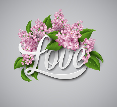 Love with flower valentines day vector 03 valentines love flower   