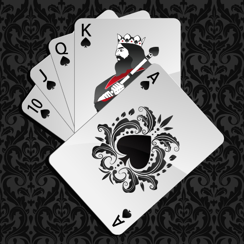 Royal straight flush playing cards vector 03 Straight royal playing flush cards   