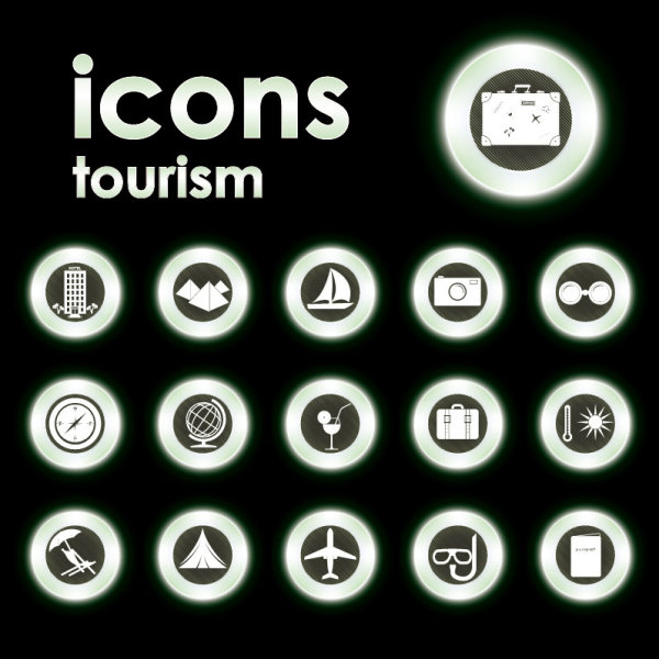 Bright Round icons design vector set 04 round icons icon bright   