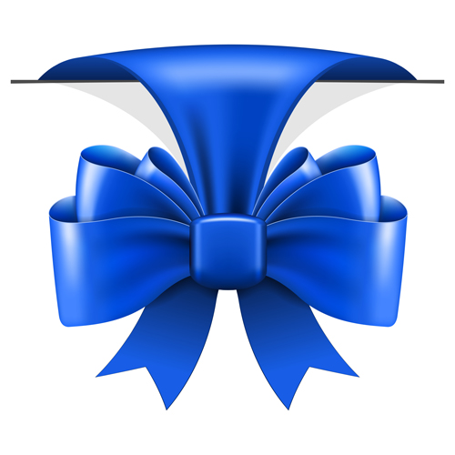 Beautiful blue bow vector bow blue beautiful   